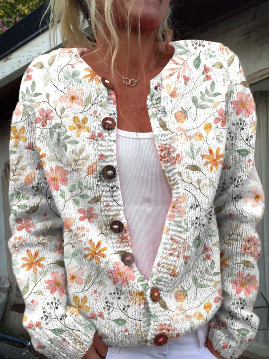 DELAUNAY | Cardigan Petites Fleurs Délicates Élina