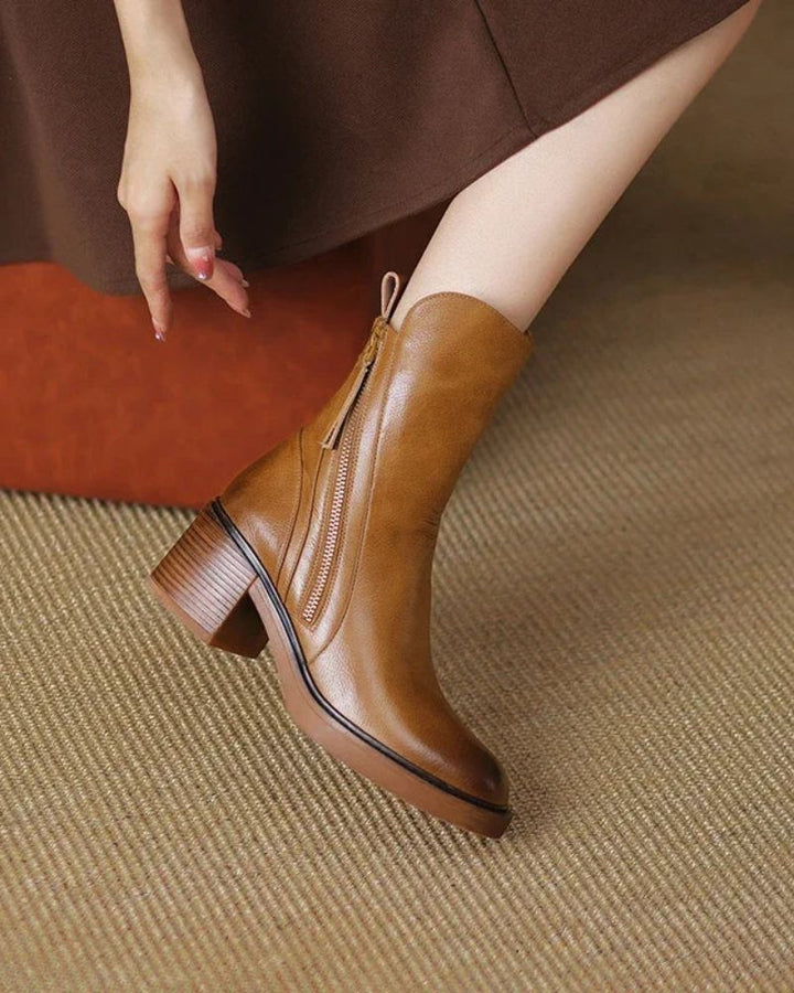 Delaunay | Bottines Zippées Talon Confort Isabelle