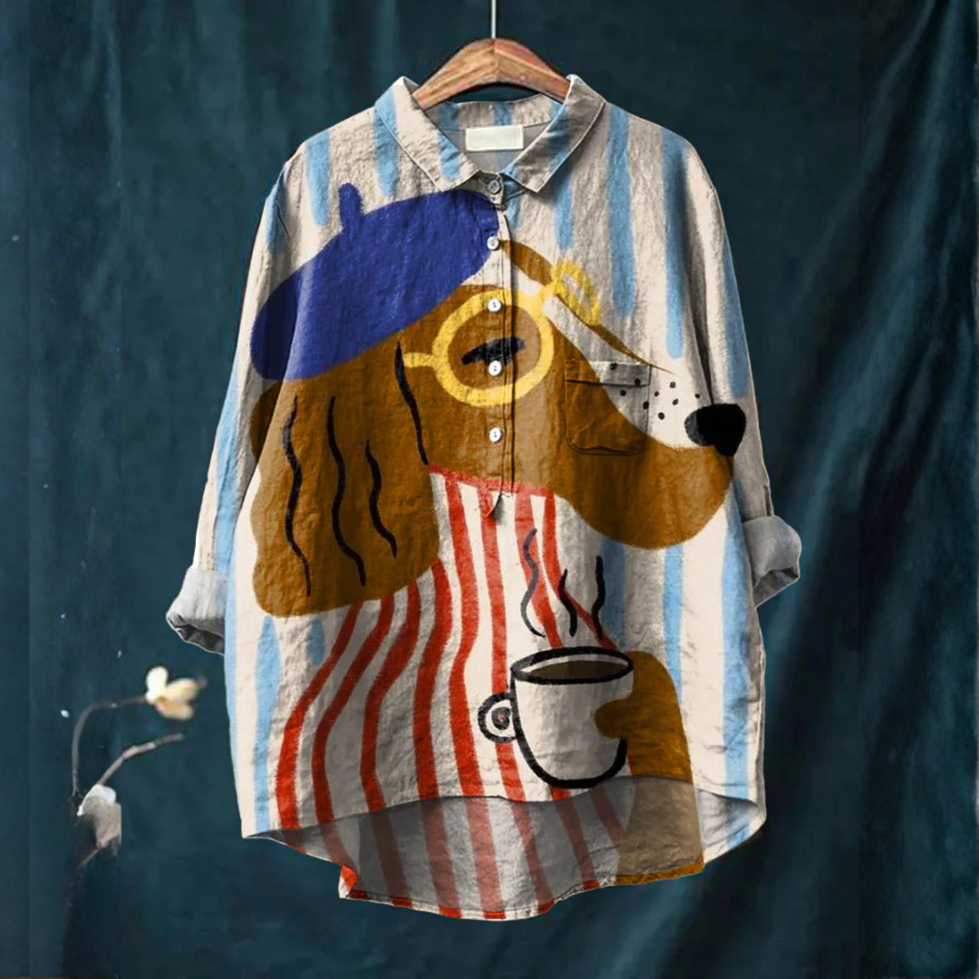 DELAUNAY | Chemise Élégante à Motif Amandine