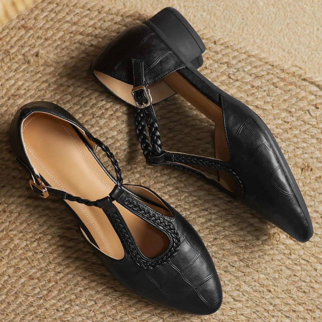 Delaunay | Babies Cuir Bride Tressée Odile