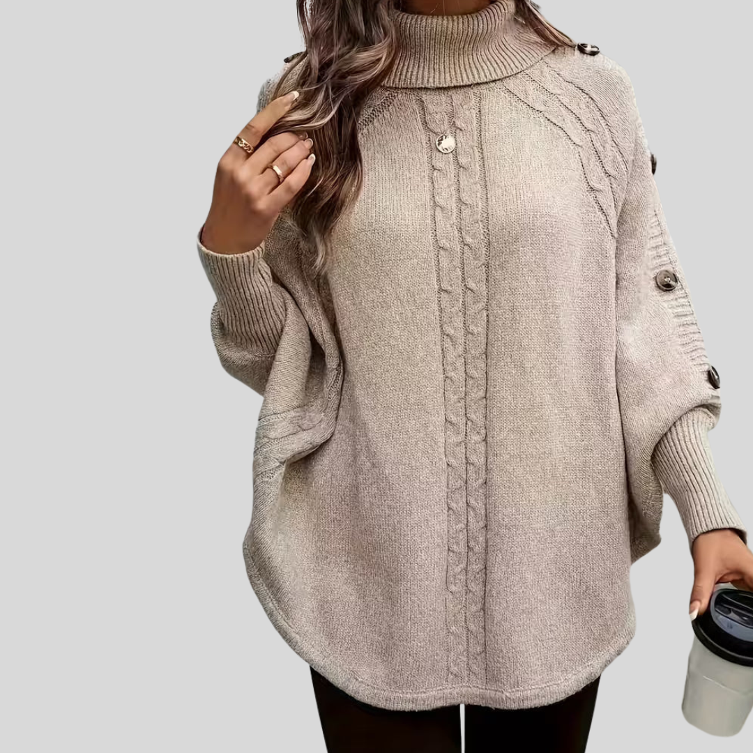 Norelle™ | Pull à col roulé en maille torsadée