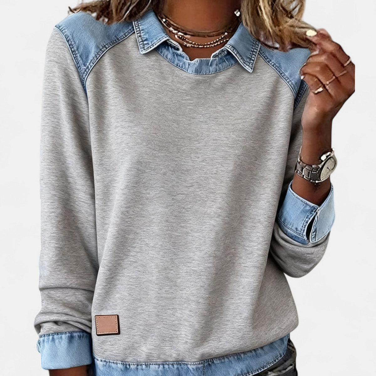 Chemise à Manches Longues Tendance