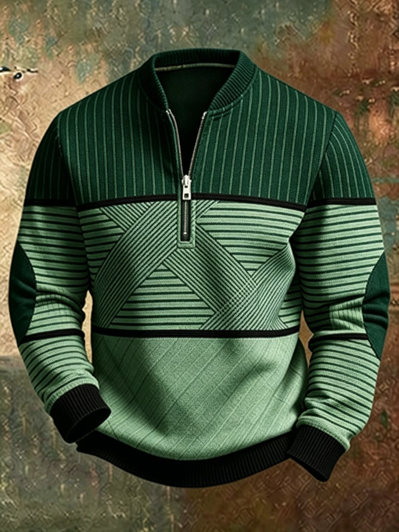 Viktor | Pull Homme Élégant avec Demi-Fermeture Éclair