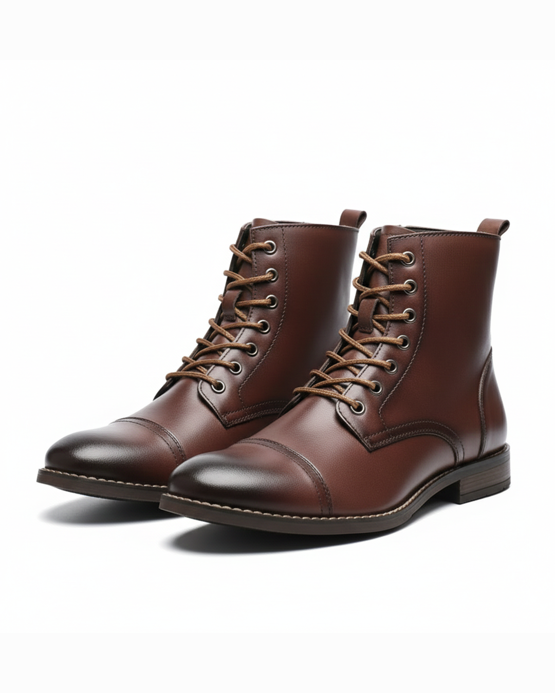 DELAUNAY | Bottes de Ville Brunies pour Homme