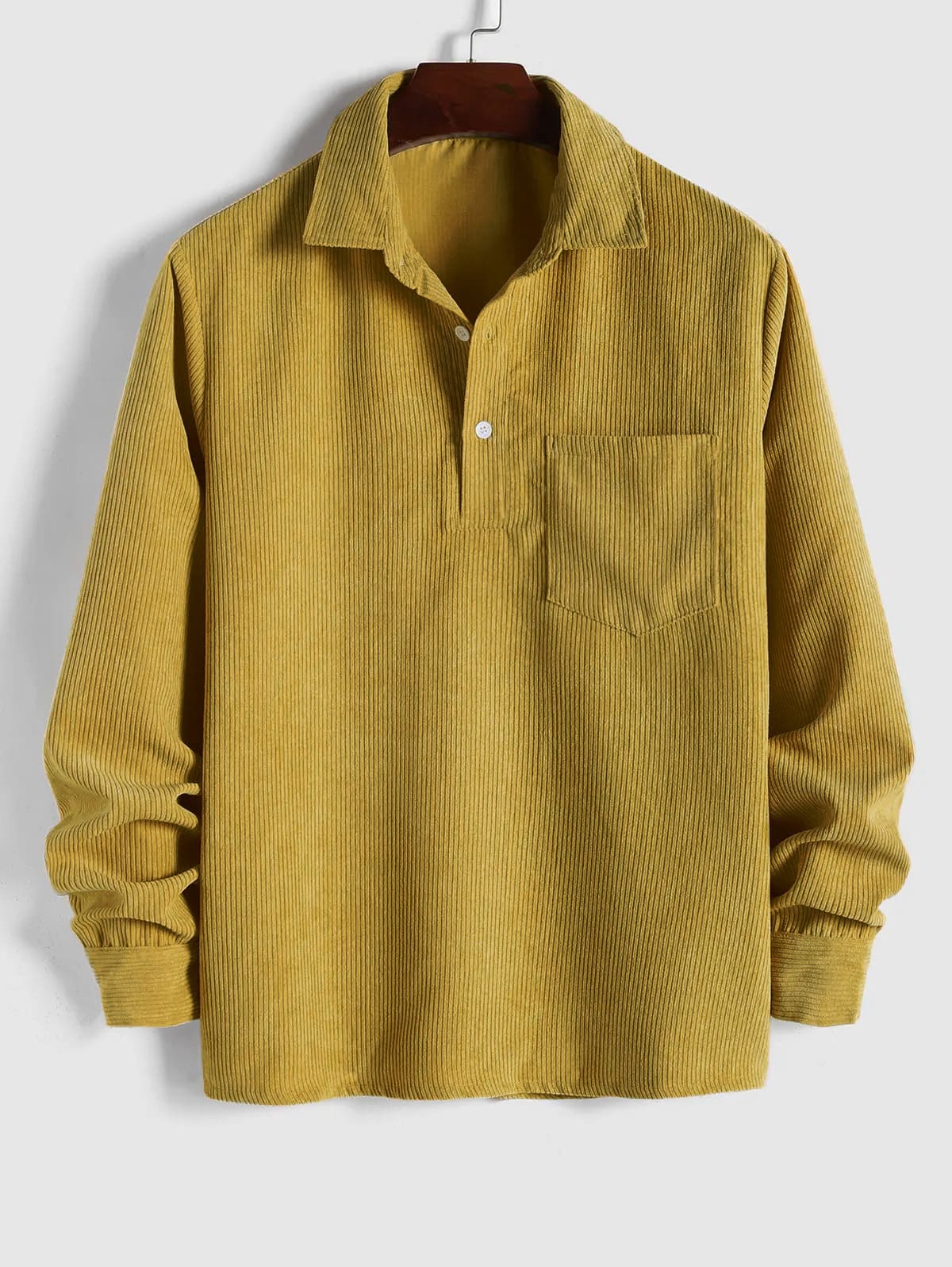 DELAUNAY | Chemise Manches Longues Demi-Boutons pour Homme