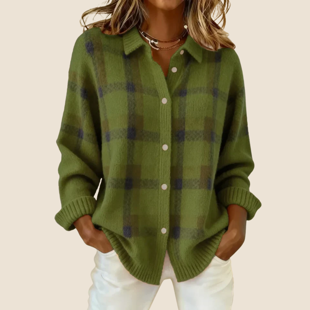 Delaunay | Veste-Chemise en Maille à Carreaux Florence