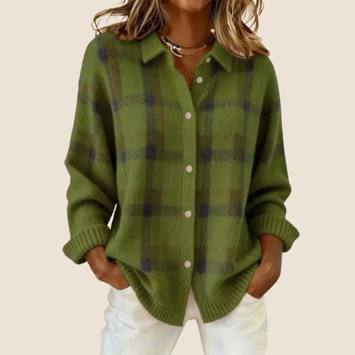 Delaunay | Veste-Chemise en Maille à Carreaux Florence