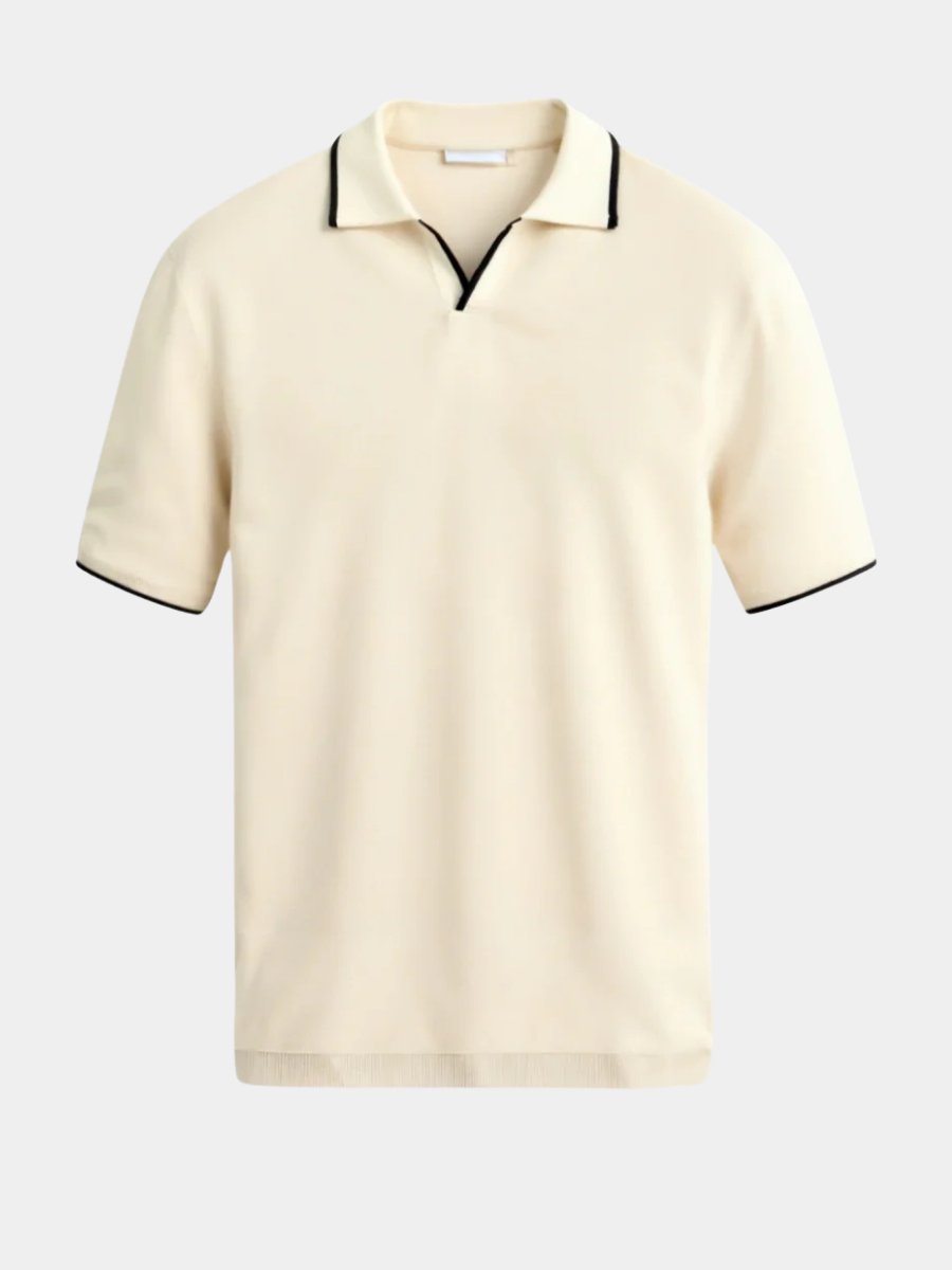 DELAUNAY | Polo sur Mesure en Piqué avec Détails Contrastants