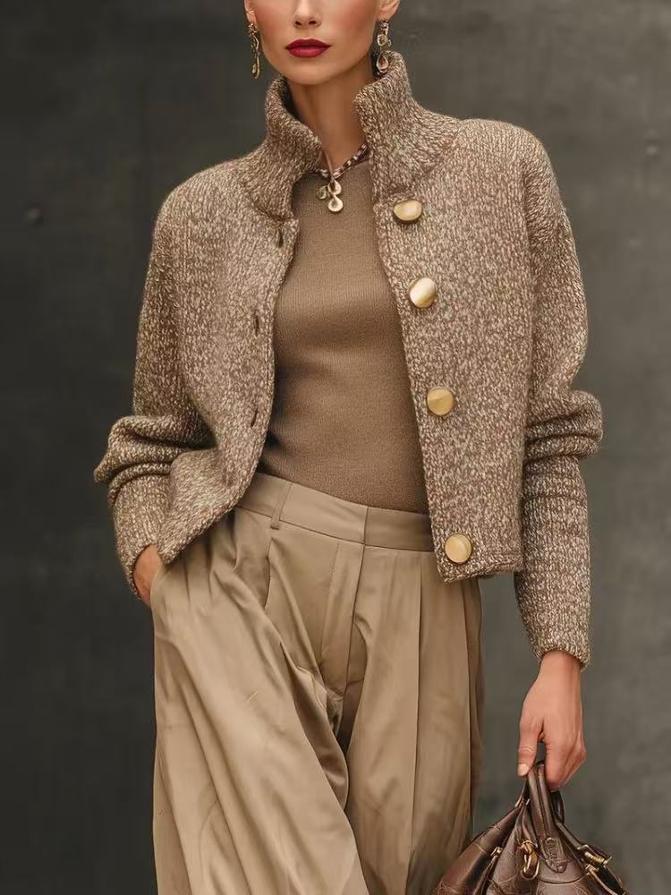ADELINE™ | Veste Ajustée en Maille