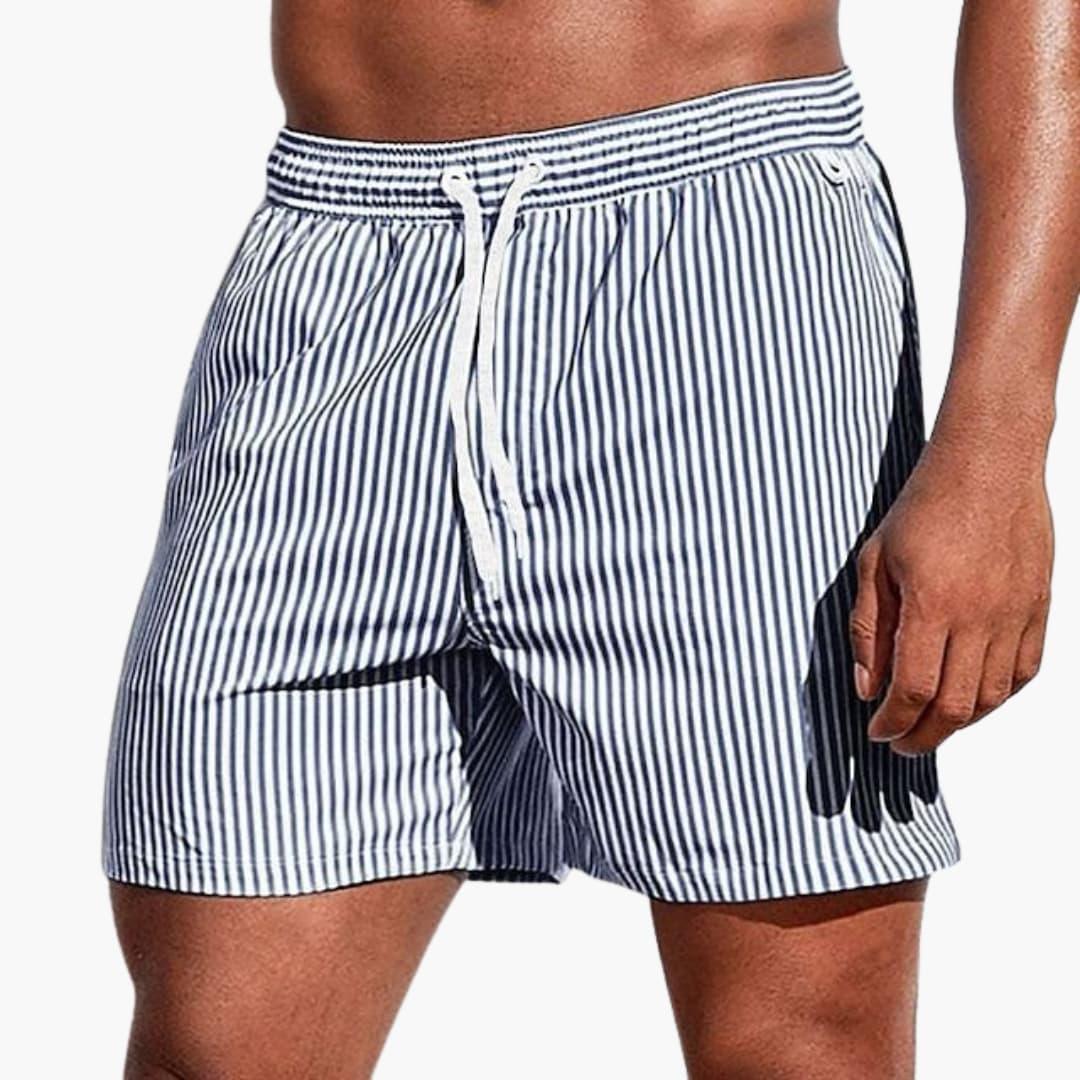 DELAUNAY | Short de Bain Rayé Lucas