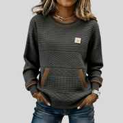 Noelle™ | Sweat col rond colorblock