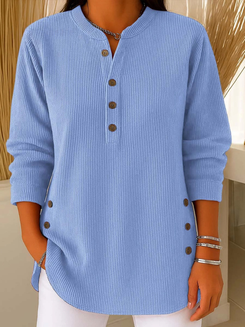 DELAUNAY | Tunique Henley Côtelée Sylvie