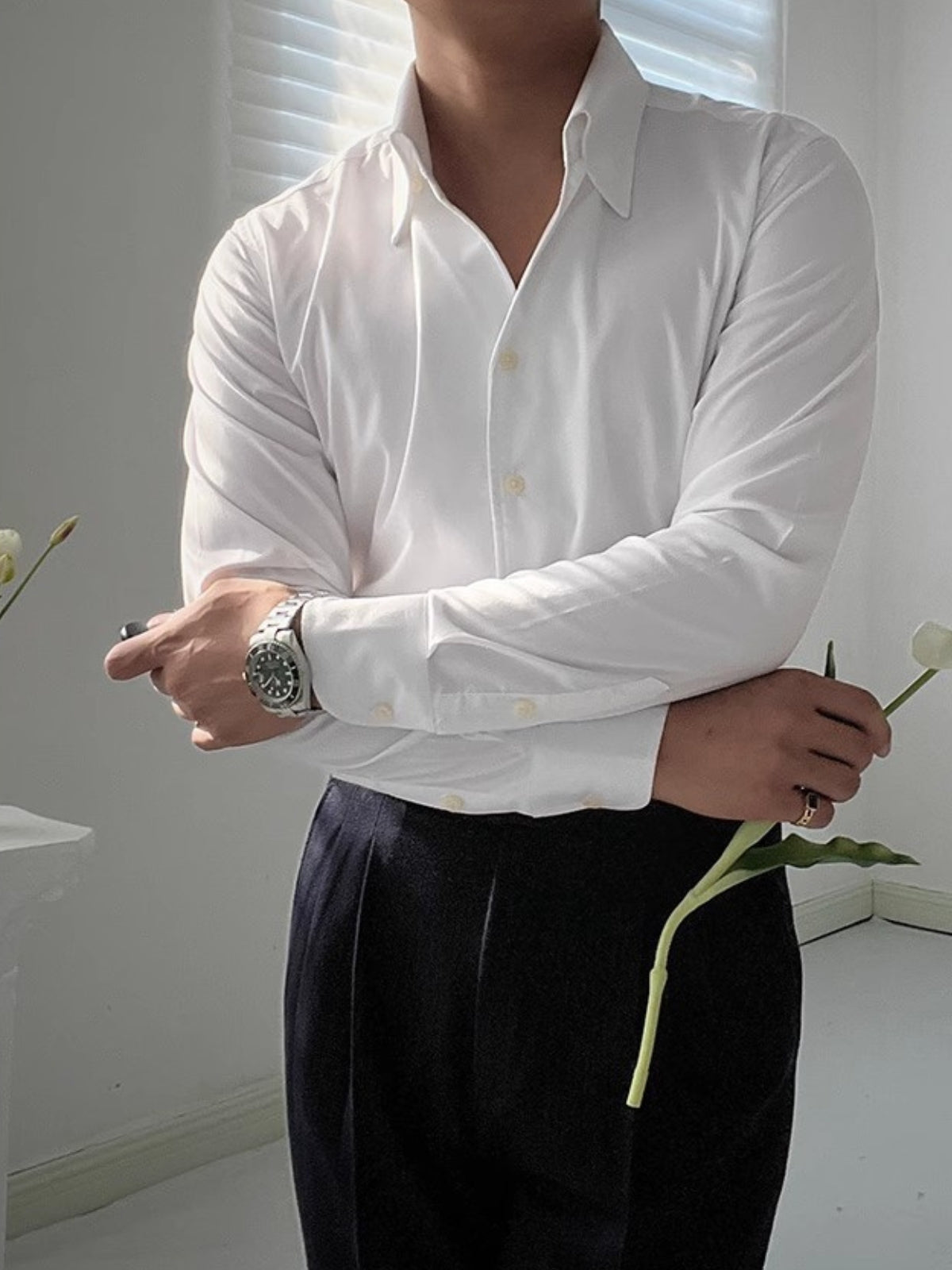 DELAUNAY | Chemise Athlétique Italienne pour Homme en Bambou