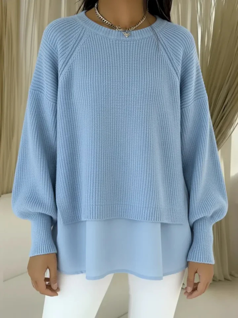DELAUNAY | Pull Effet Superposé Nathalie