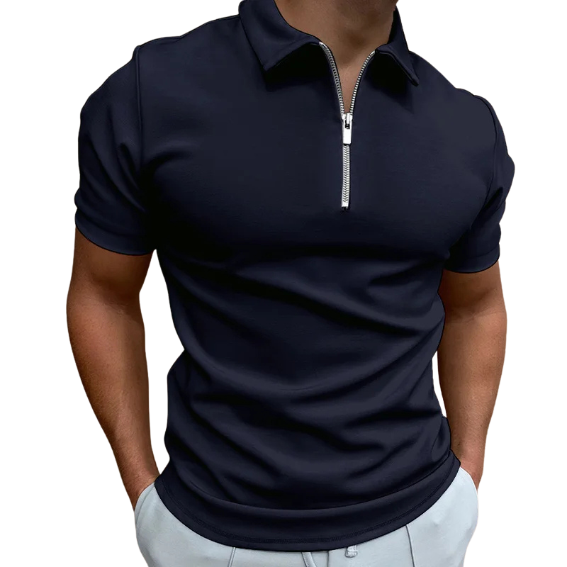 DELAUNAY | Polo Moderne avec Zip Mi-Haut