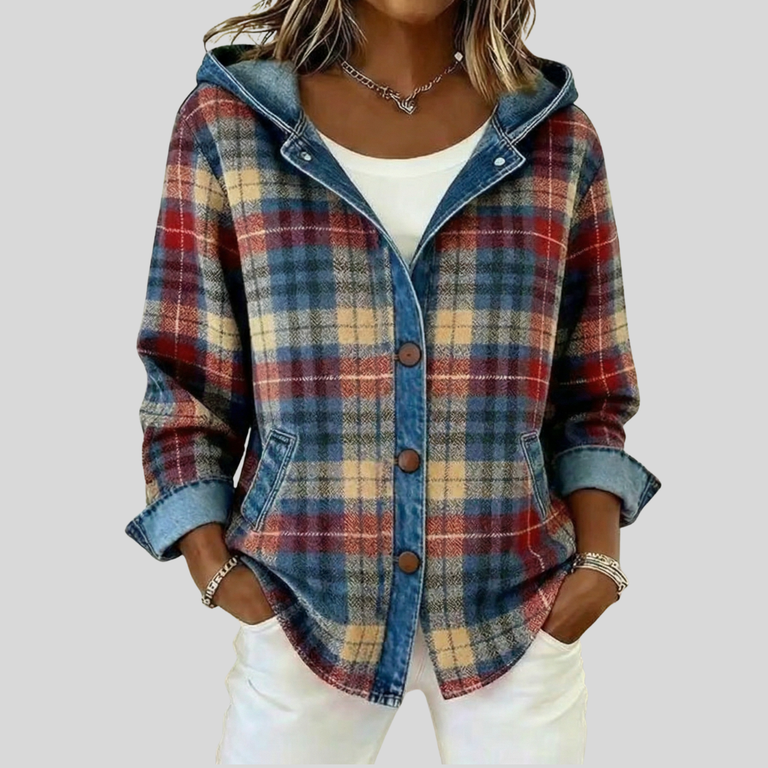 Hildred™ | Chemise-veste à capuche à carreaux