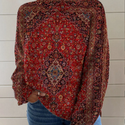 DELAUNAY | Pull Col Montant Médaillon Rubis Sandrine