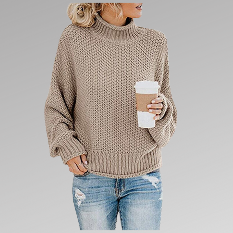 DELAUNAY | Pull Col Roulé Grosse Maille Juliette
