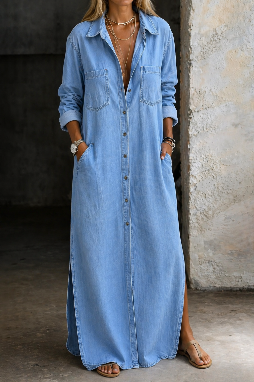 Andrea | Robe Chemise Boutonnée