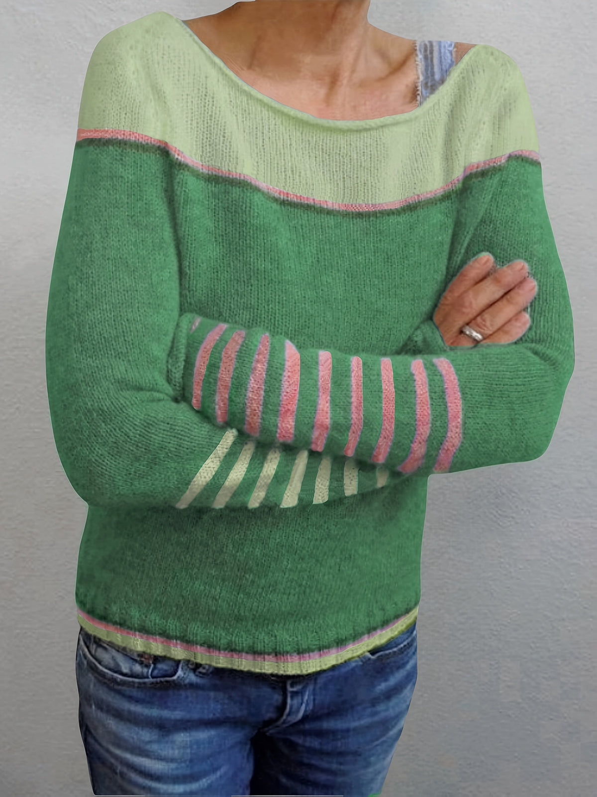DELAUNAY | Pull Col Bateau Rayé Aveline