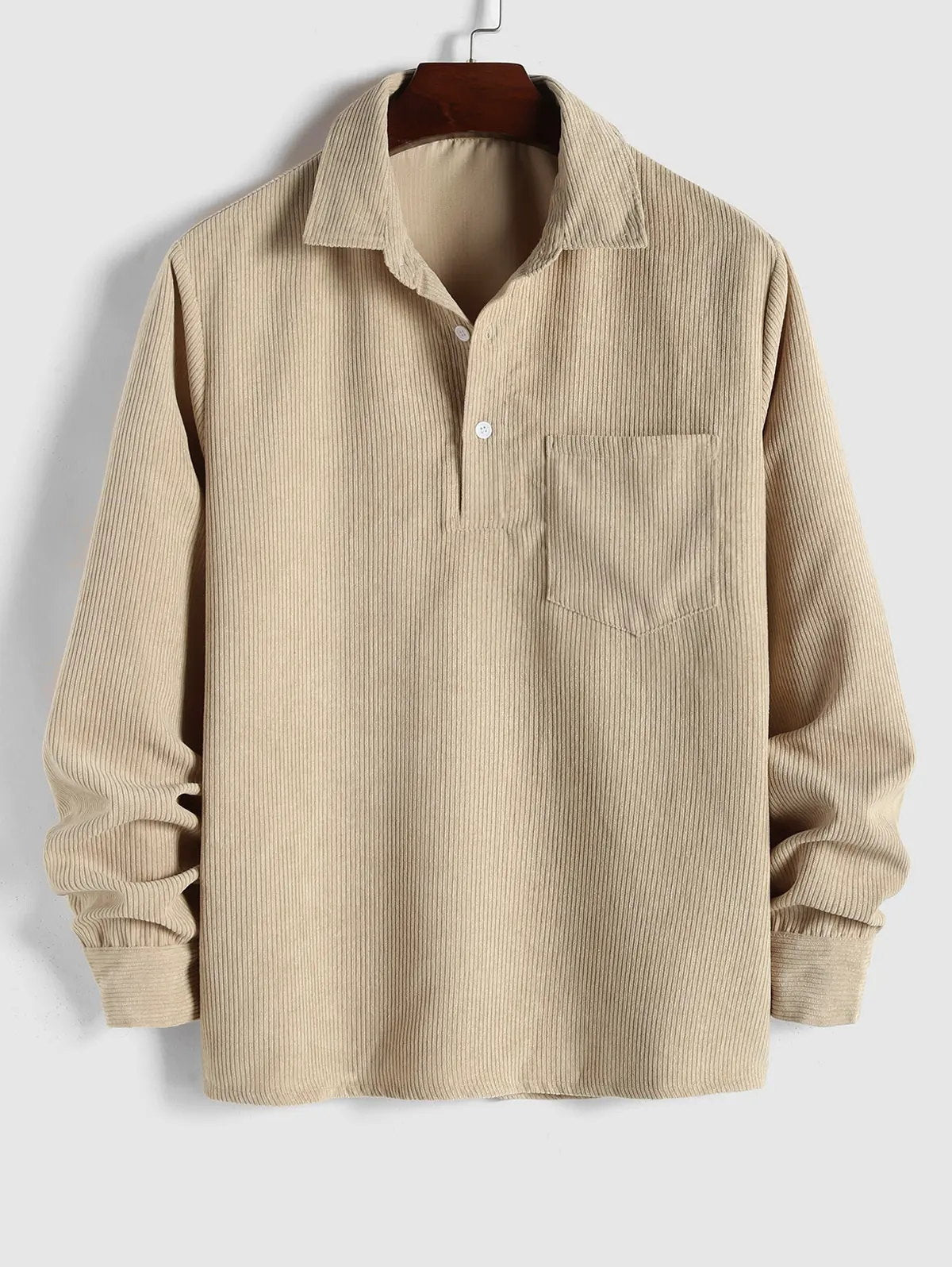 DELAUNAY | Chemise Manches Longues Demi-Boutons pour Homme