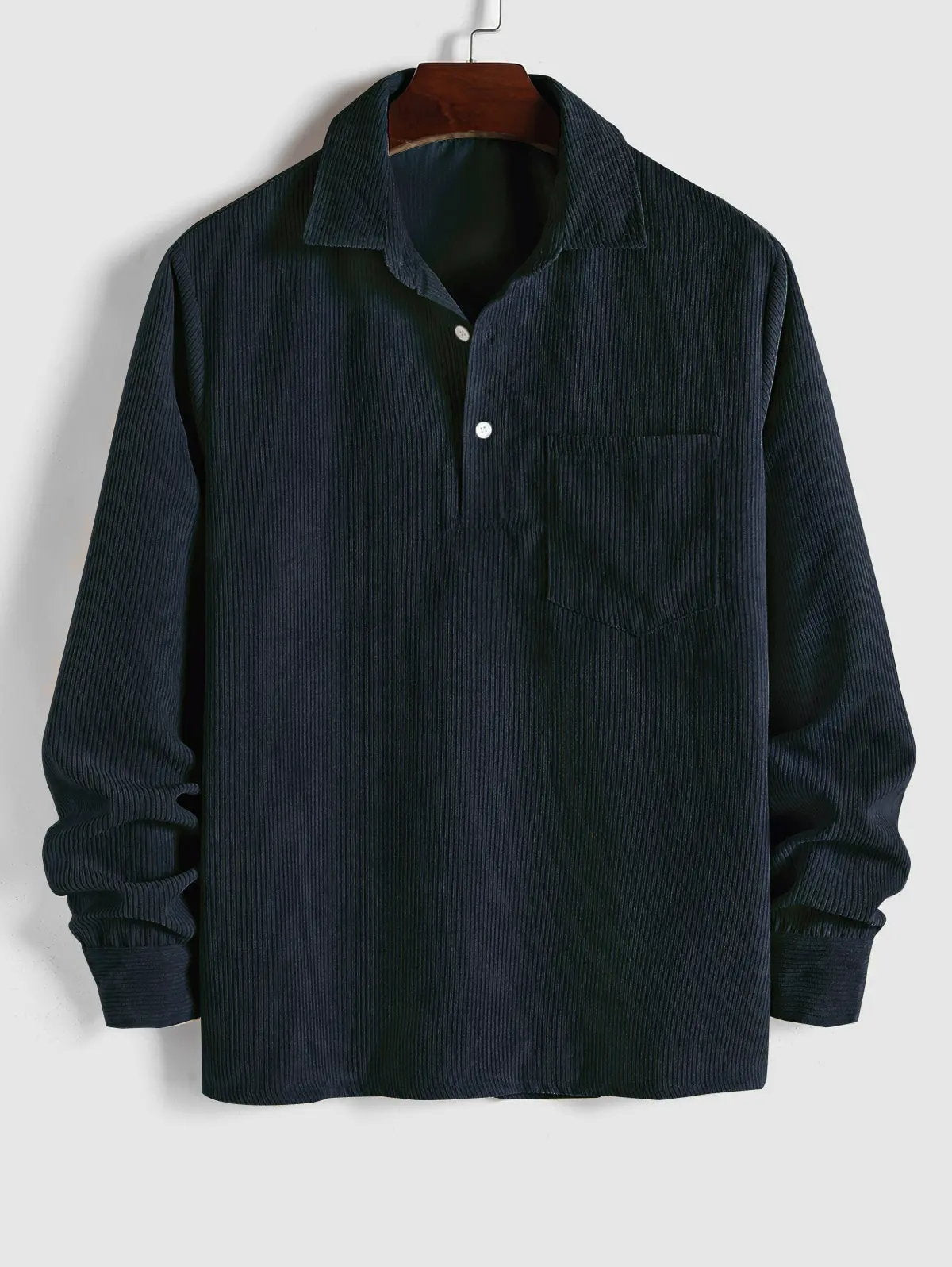 DELAUNAY | Chemise Manches Longues Demi-Boutons pour Homme