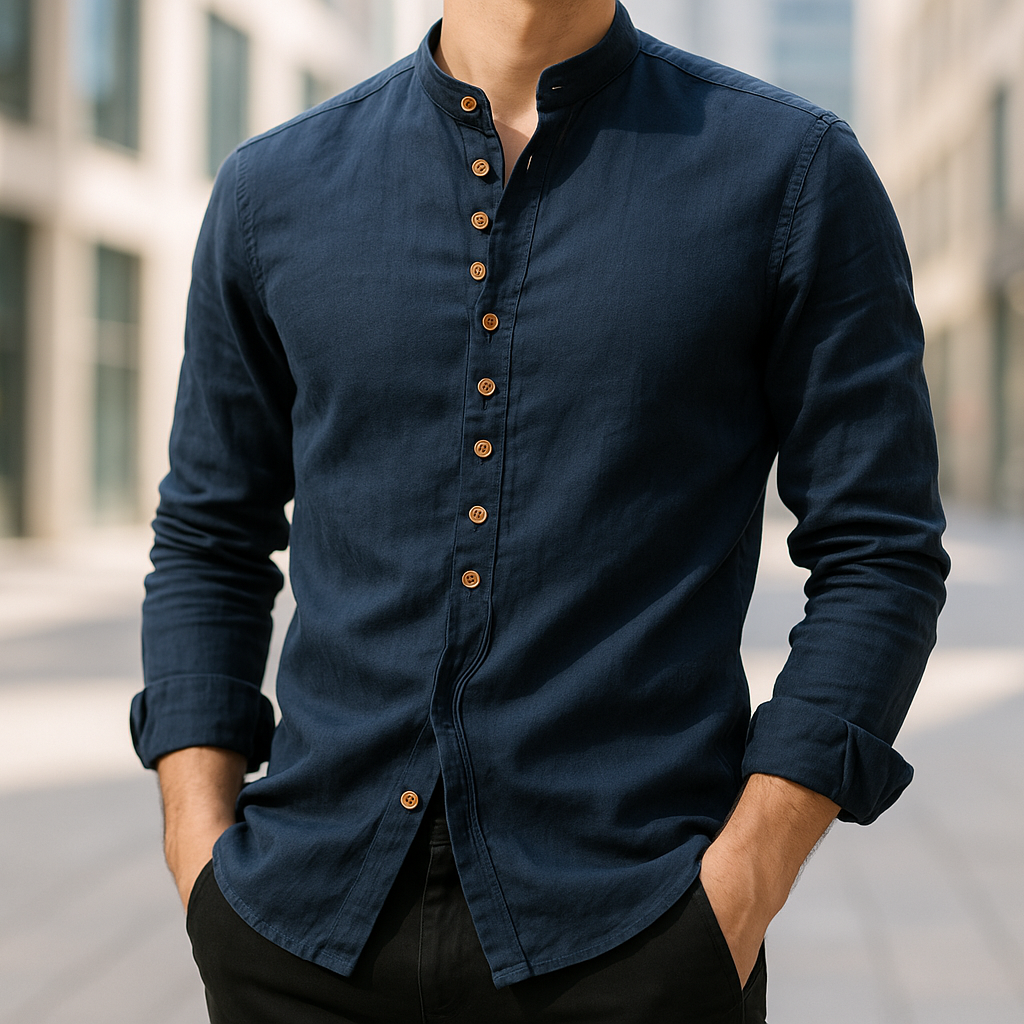 Delaunay | CHEMISE EN LIN ET COTON POUR HOMME