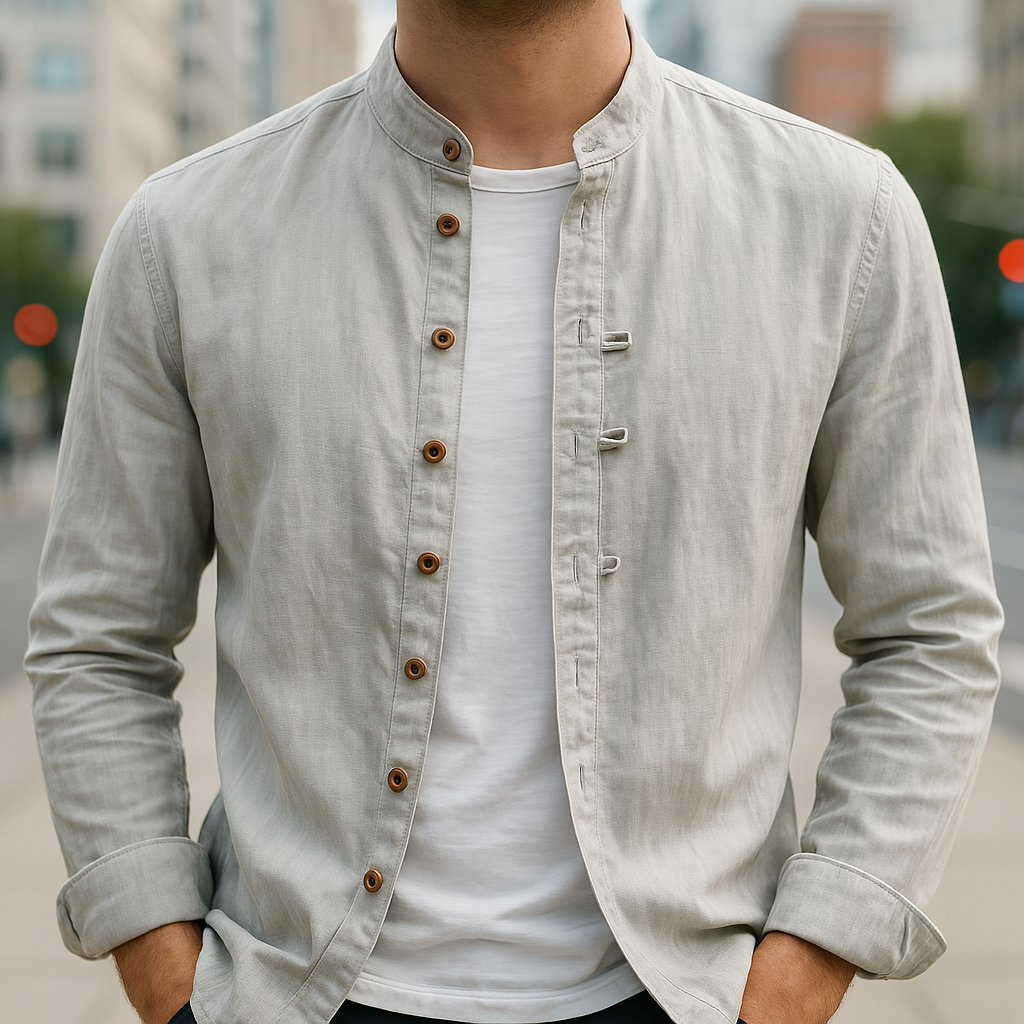 Delaunay | CHEMISE EN LIN ET COTON POUR HOMME