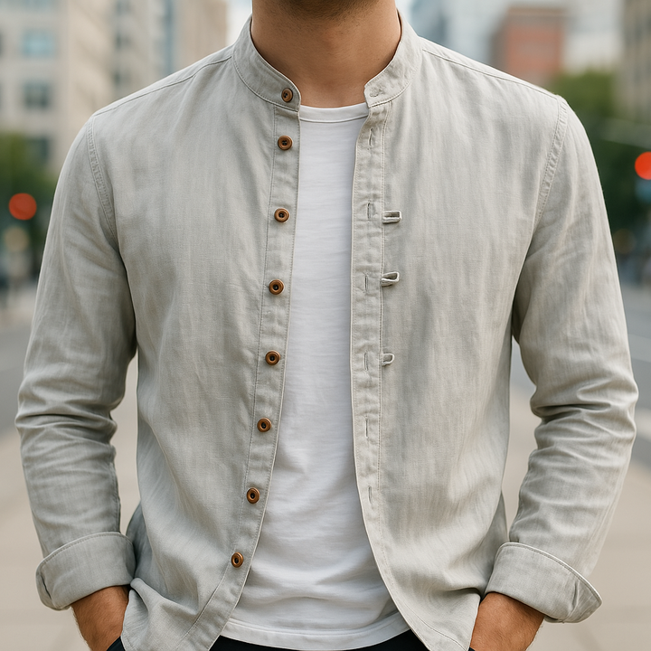 Delaunay | CHEMISE EN LIN ET COTON POUR HOMME