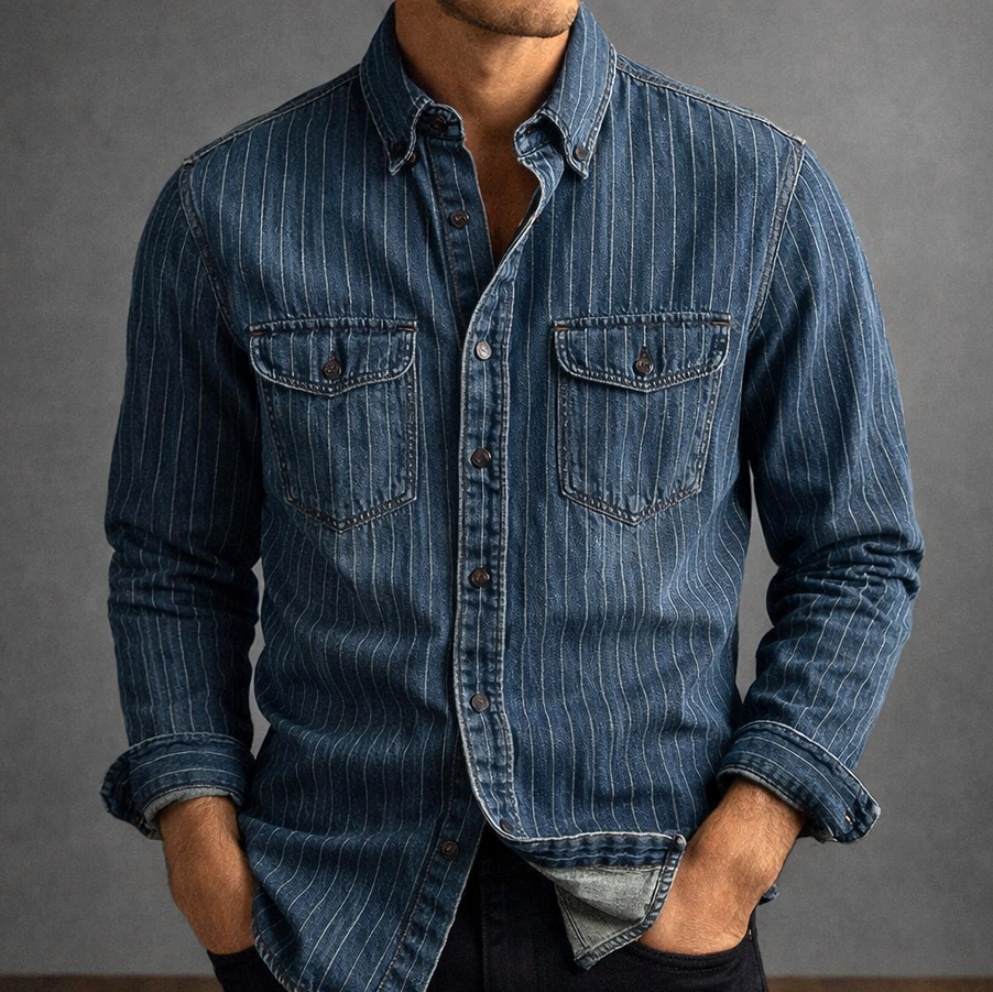 DELAUNAY | Chemise à Rayures Manches Longues pour Homme