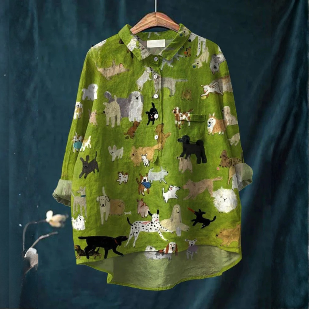 DELAUNAY | Chemise Élégante à Motif Valentine