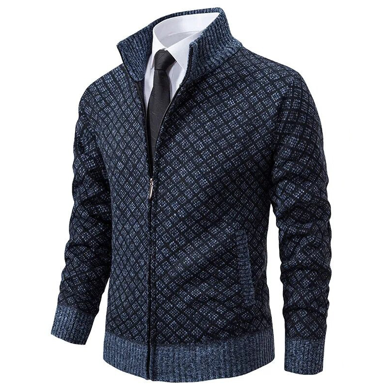 Corné Gilet en Maille Homme avec Fermeture Éclair
