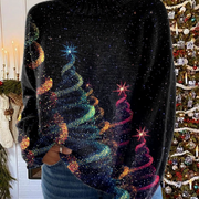 DELAUNAY | Pull Col Roulé Sapins Scintillants Brigitte