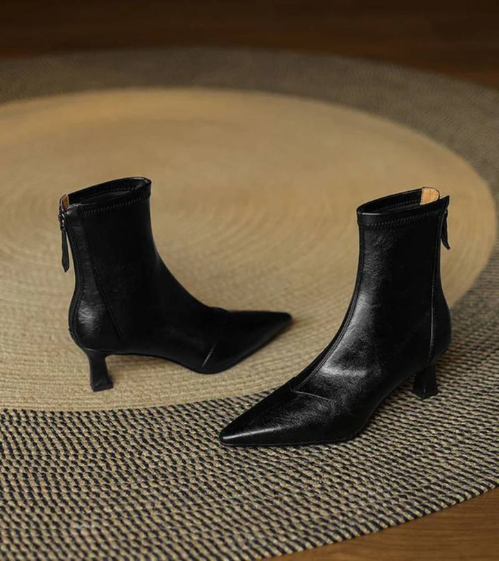 Delaunay | Bottines en cuir à talon élégant