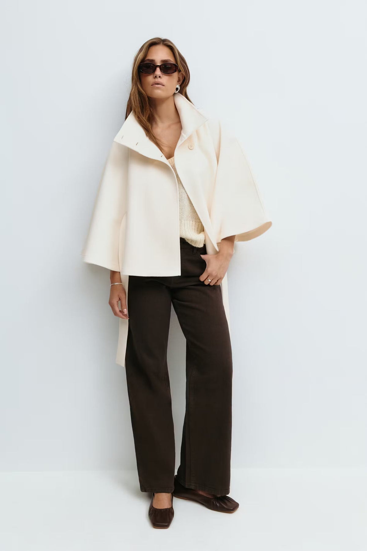 DELAUNAY | Cape Jacket avec Ceinture