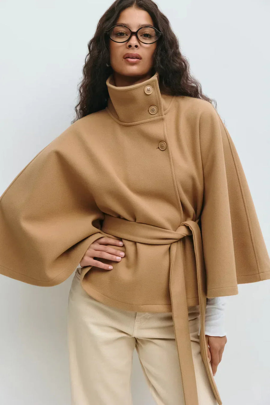 DELAUNAY | Cape Jacket avec Ceinture