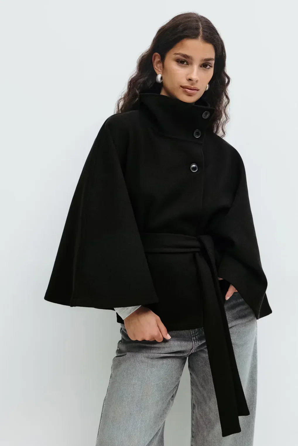 DELAUNAY | Cape Jacket avec Ceinture