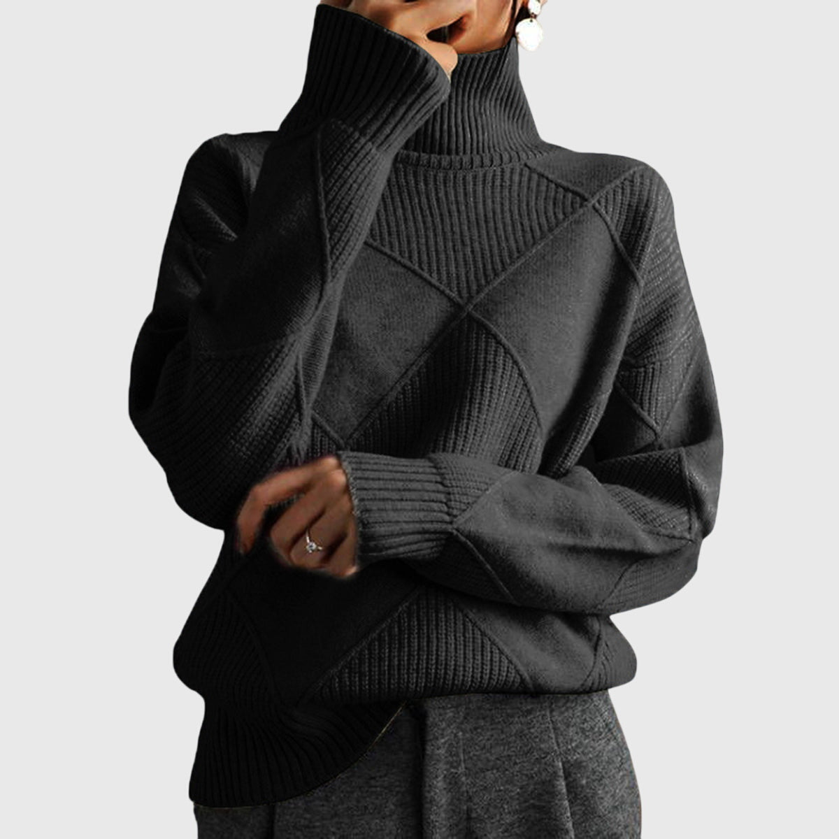 Angela™ - Pull à Col Roulé