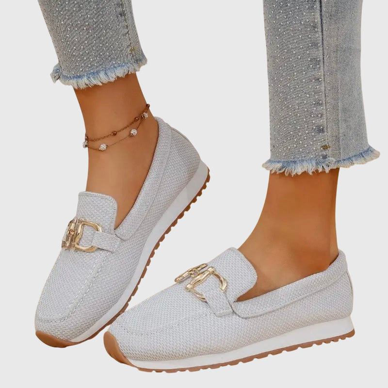 Sophie – Mocassins Confort à Détail Doré