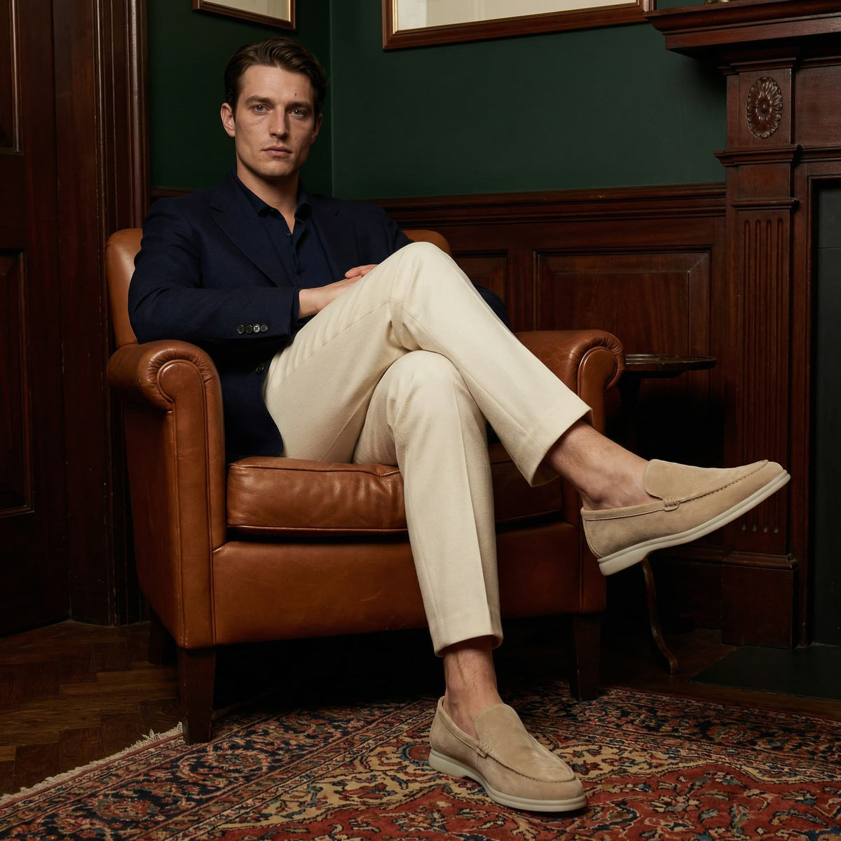 Enzo Mocassin en tissu