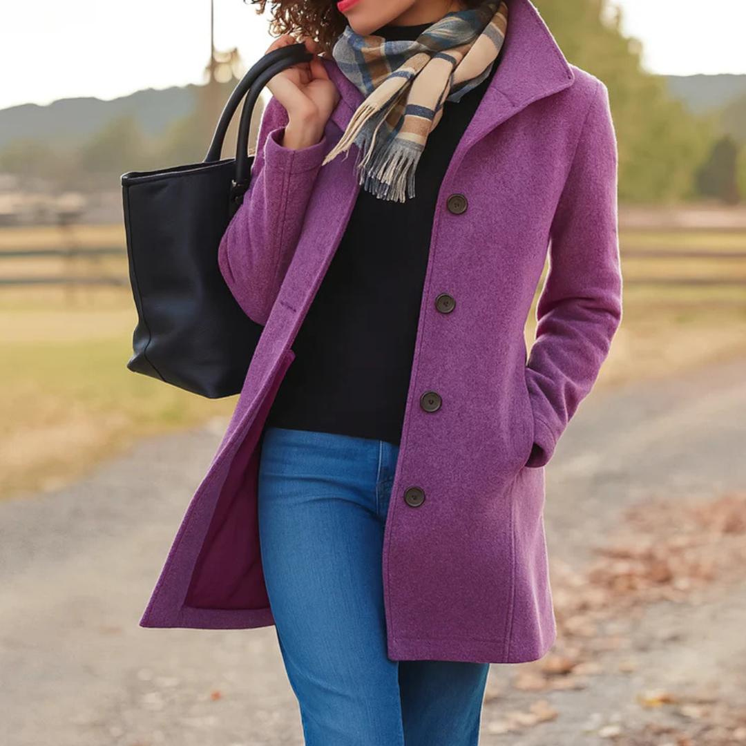 DELAUNAY | Manteau Classique Boutonné Pauline