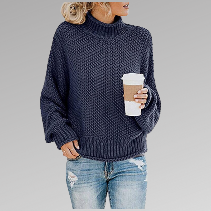 DELAUNAY | Pull Col Roulé Grosse Maille Juliette