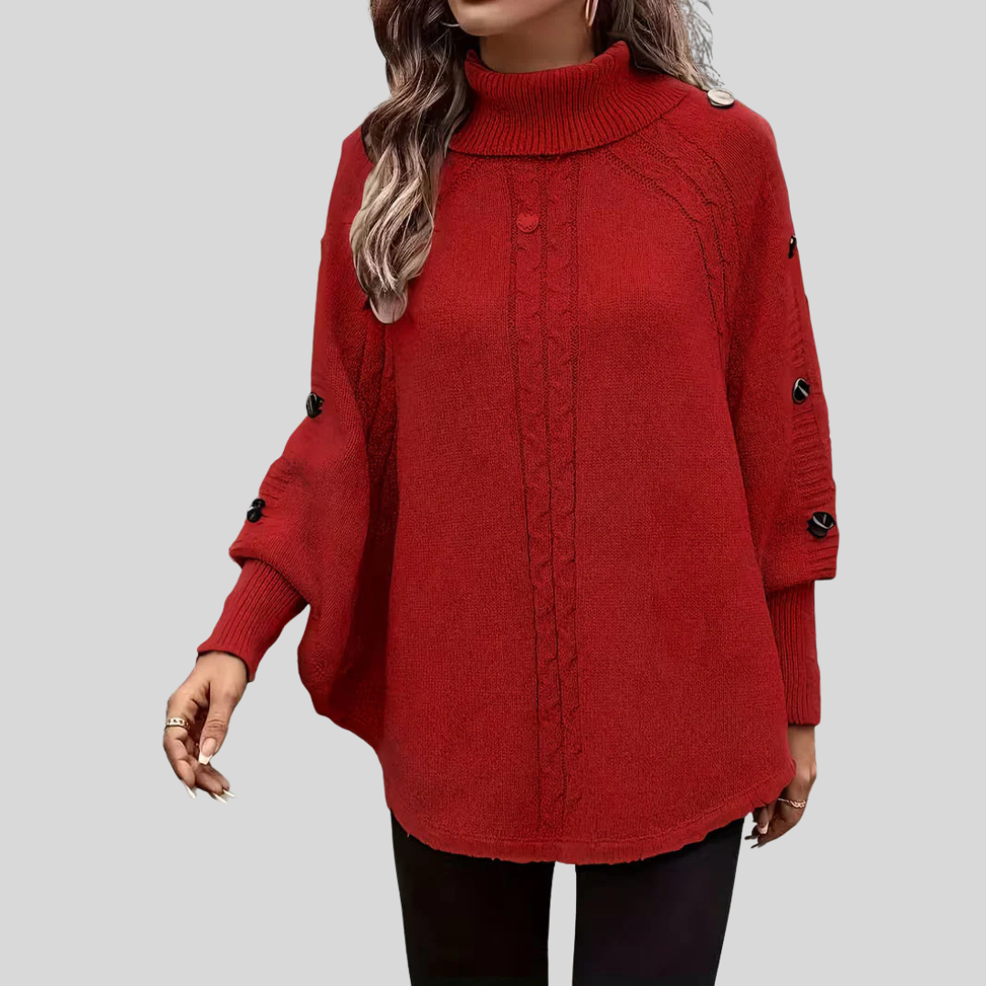 Norelle™ | Pull à col roulé en maille torsadée