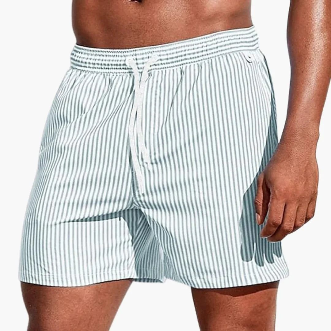 DELAUNAY | Short de Bain Rayé Lucas