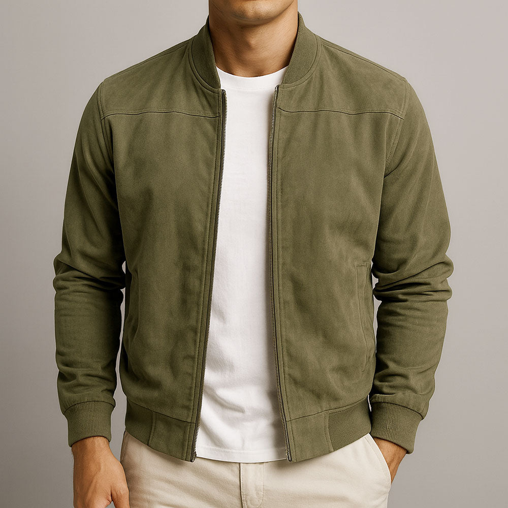 DELAUNAY | Veste en Cuir Suede Urbaine