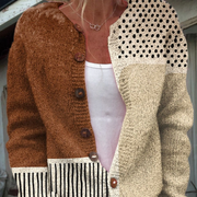 DELAUNAY | Cardigan Colorblock Terracotta Catherine