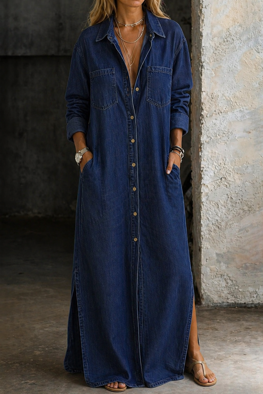 Andrea | Robe Chemise Boutonnée