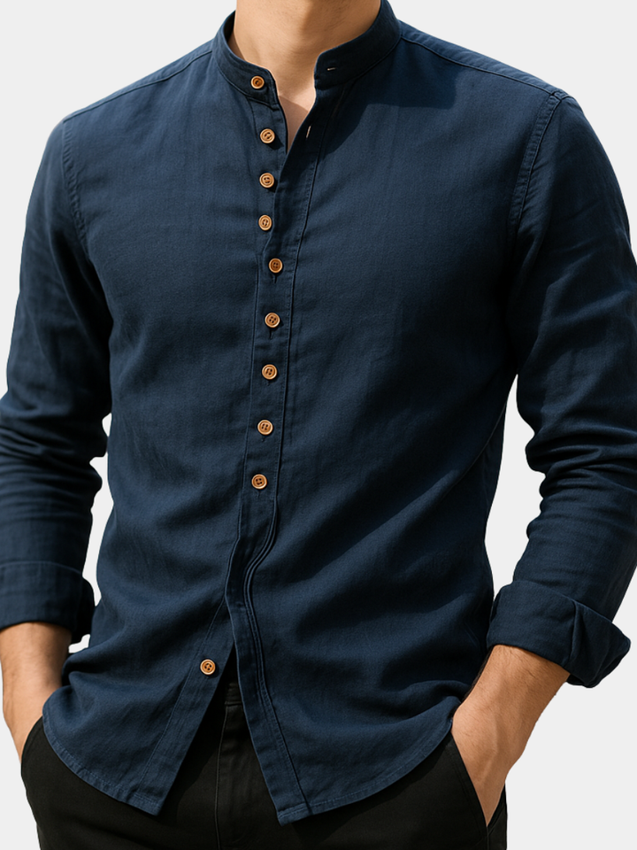 Delaunay | CHEMISE EN LIN ET COTON POUR HOMME