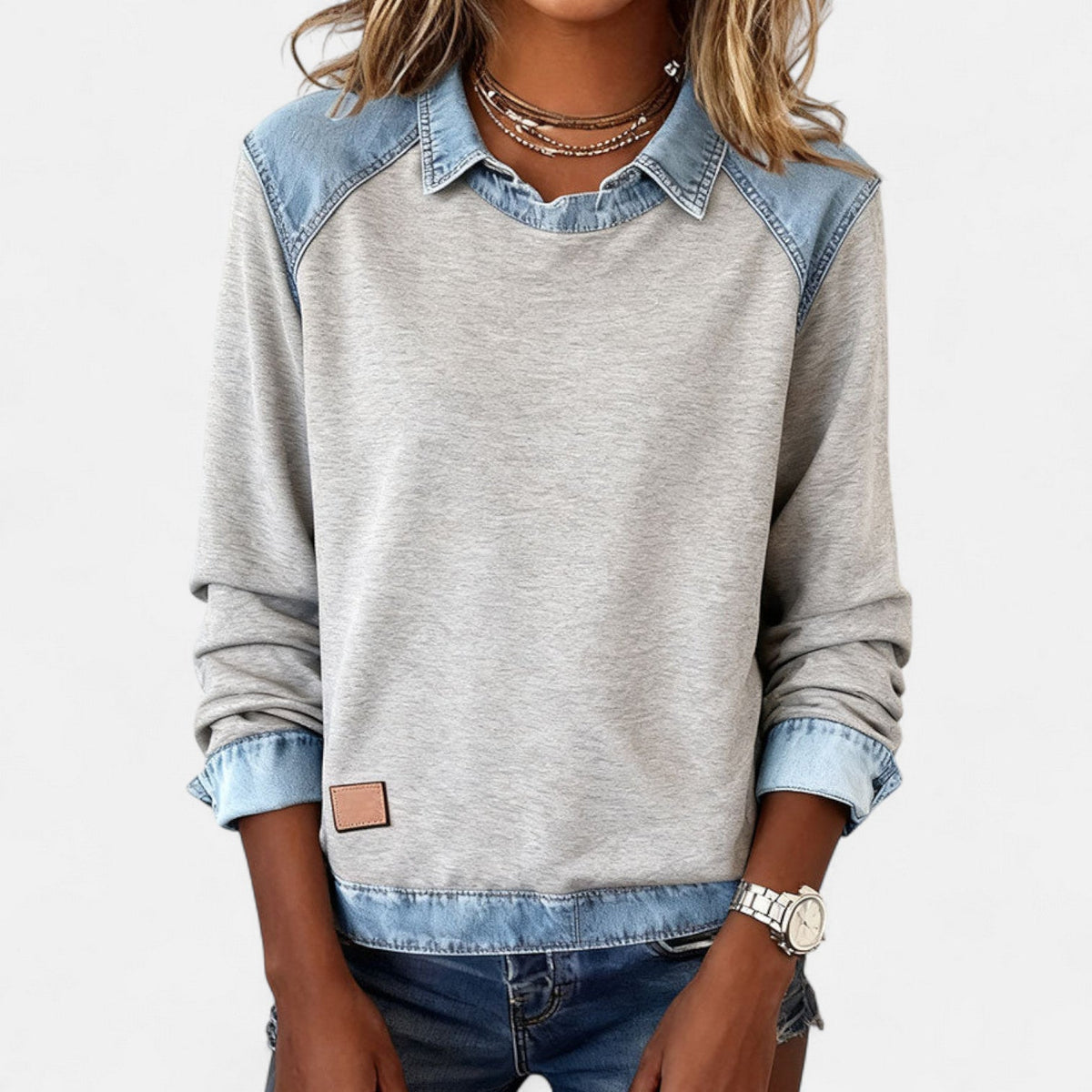 Chemise à Manches Longues Tendance