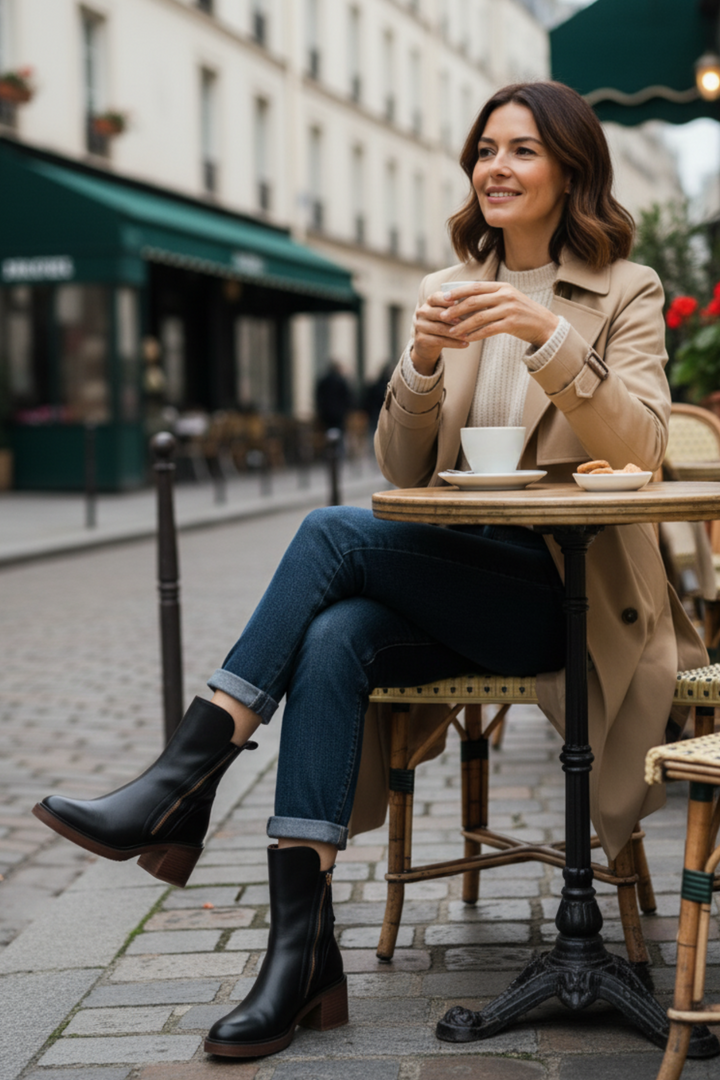 Delaunay | Bottines Zippées Talon Confort Isabelle